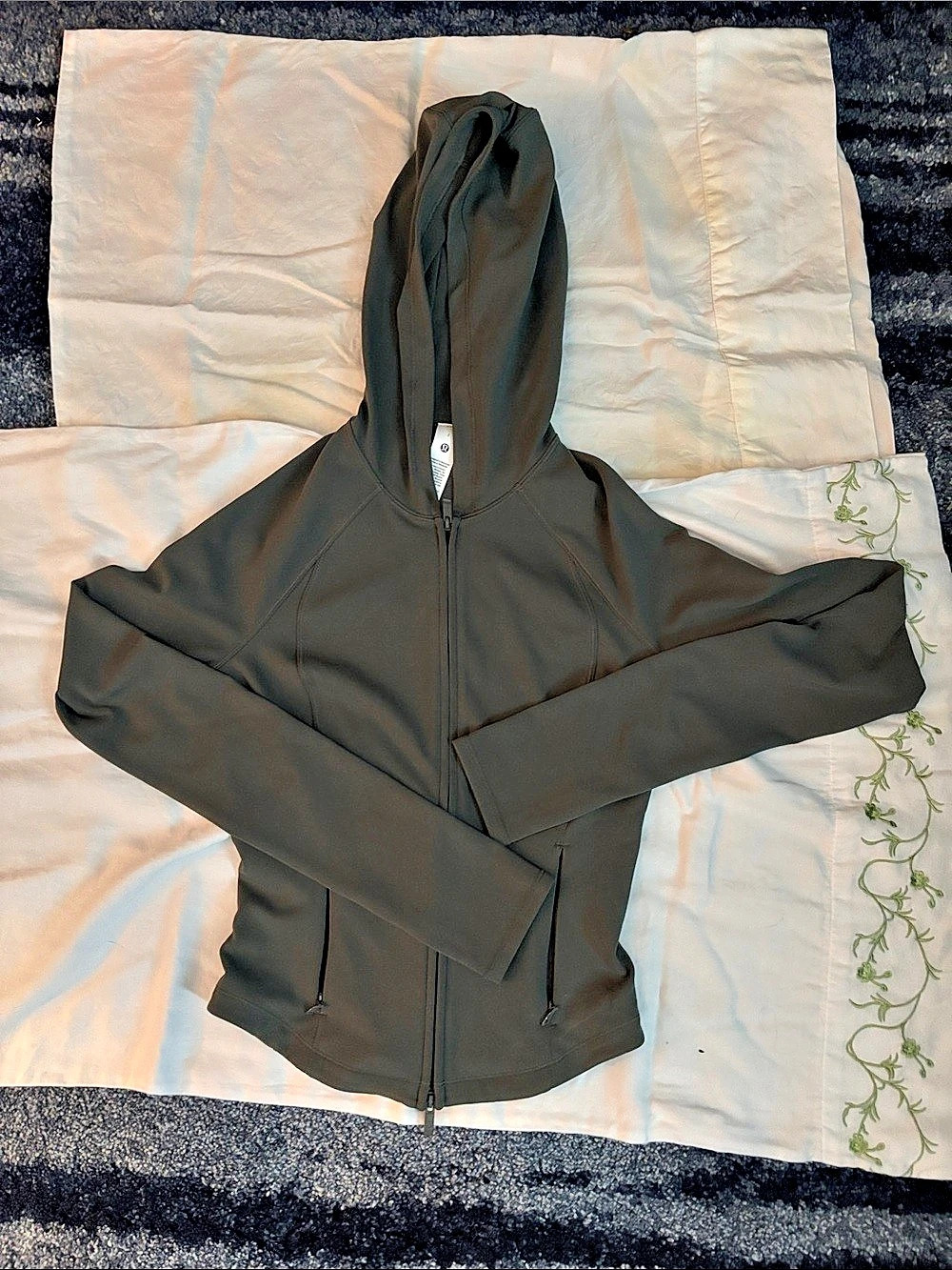 Lululemon Hooded Define Jacket *Nulu Women's Green/Gray Zip-Up Jacket